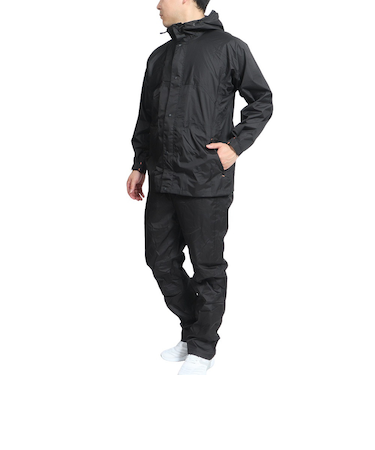 マック(Makku)レインウェア 上下セット 雨具 防水 透湿 軽量 クロスオーバーレインスーツ AS-8510