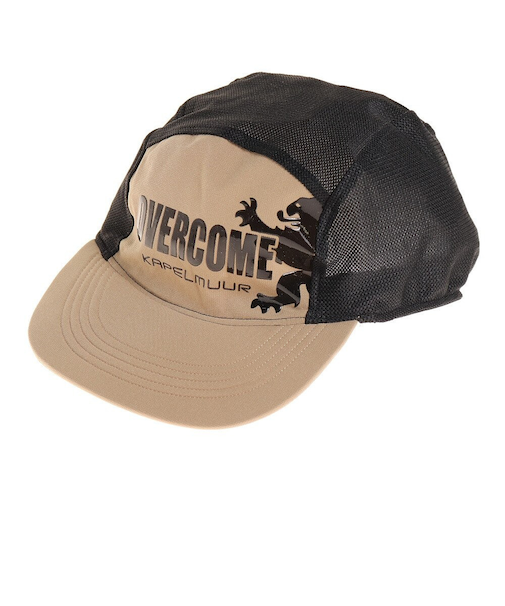 カペルミュール（KAPELMUUR）メッシュジェットキャップ OVERCOME ベージュ×ブラック kpcap099