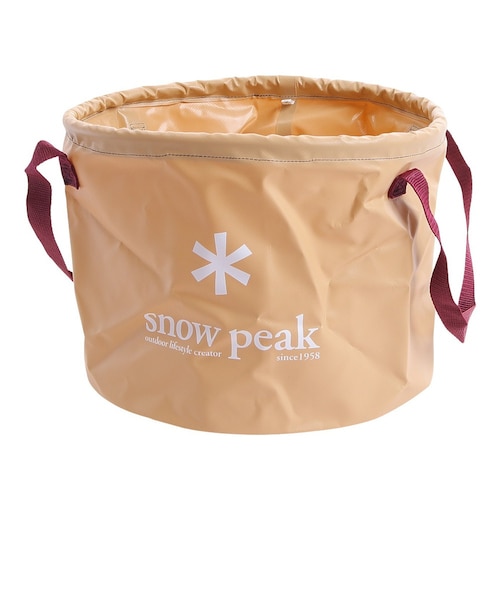 廃盤品 赤ベルト 収納ケース スノーピーク  peak スノーピーク（snow peak）バケツ 25L 収納ケース 小物入れ 防水