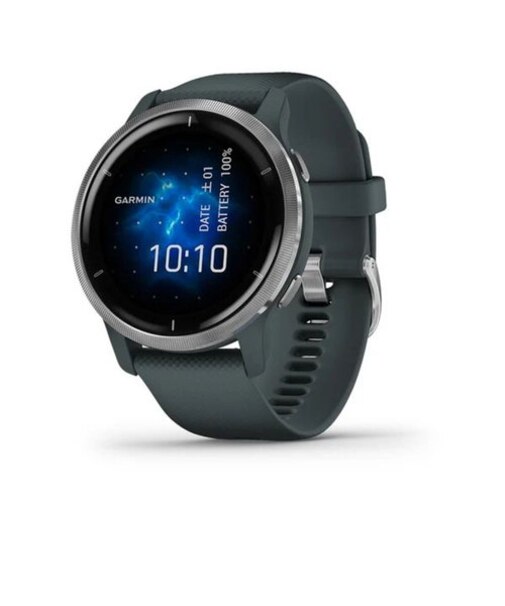 ガーミン（GARMIN）スマートウォッチ 時計 Venu2 ヴェニュー2 Granite Blue/Silver 010-02430-60