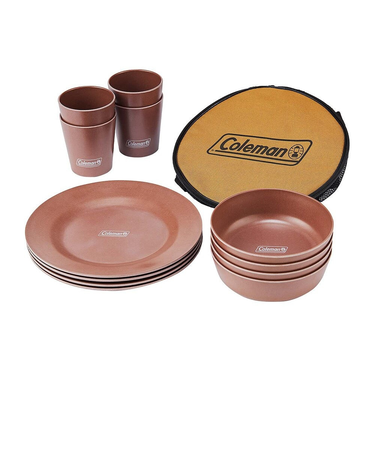 コールマン（Coleman）食器セット キャンプ アウトドア オーガニックテーブルウェアセットファミリー 4人用 2000038927