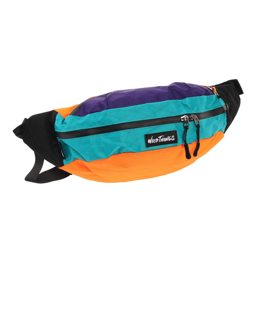ワイルドシングス（WILD THINGS）貴重品 携帯用に便利 軽量 小型 ウエストバッグ ウエストポーチ WT-380-1204 98 ブルー×パープル 防災
