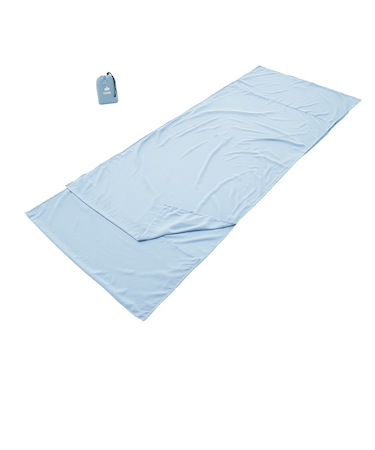 ロゴス（LOGOS）シュラフ 寝袋 インナー 抗菌防臭シルキーインナーシュラフ ブルー 72600325