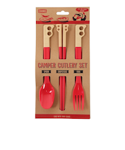 チャムス（CHUMS）家族 仲間 色別に使えて衛生的 チャムス フォーク ナイフ スプーン 3点セット CH62-1734-B053