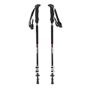 シナノ（SINANO）トレッキングポール FAST-125 A/S BK ストック 登山