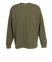 ニューバランス（new balance）長袖Tシャツ ロンT MT1996 ワッフルTシャツ JMTL2065DRC グリーン 通気性 速乾 アクティブウェア