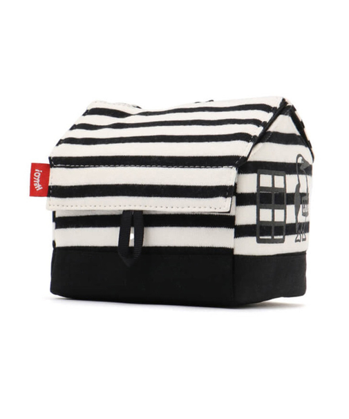 チャムス（CHUMS）汚れにくい 撥水 かわいい 小物入れ トイレットペーパーケース CH60-3331-K050 ブラック×ホワイト