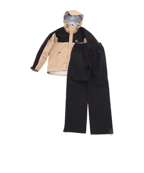 オンヨネ（ONYONE）レインウェア 上下セット 雨具 3レイヤーレインスーツ 3L COMBAT RAIN SUIT ODS92030 BEIGE