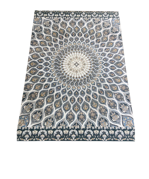 ヨガマット ストレッチ トレーニング 天然ゴム Vintage Kilim Navy グランピングマット 1mm 8161-012-033