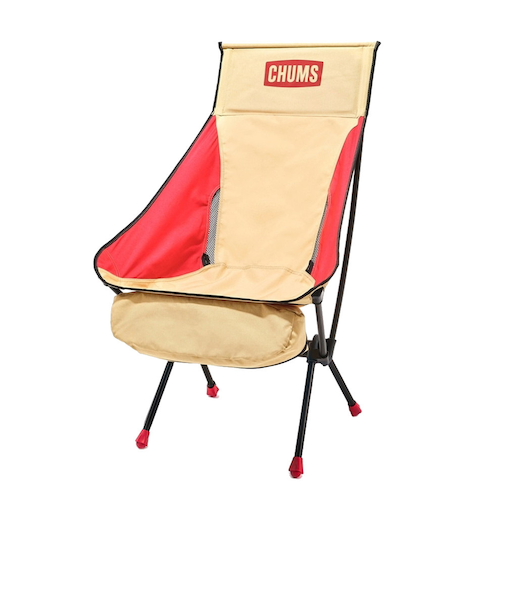 チャムス（CHUMS）椅子 チェア キャンプ 折りたたみ コンパクトチェアブービーフットハイチェア CH62-1800-B044