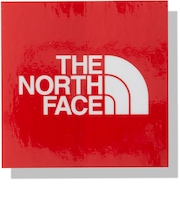 ザ・ノース・フェイス（THE NORTH FACE）TNFスクエアロゴステッカーミニ NN32350 R レッド 縦5cm×横5cm ワンポイント 装飾