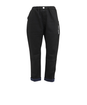 クリフメイヤー（KRIFF MAYER）パンツ ロールアップ配色パンツ 2237843K-17:CHARCOAL ブラック ストレッチ 丈調節 ウエストゴム …