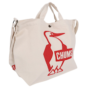 チャムス（CHUMS）収納力 抜群 A4サイズ ブービーバードロゴ ショルダーバッグ 手提げバッグ CH60-3494-R001 レッド マチ付