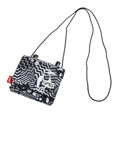チャムス（CHUMS）ミニショルダー 小物ポーチ リサイクルポケットショルダーポーチ CH60-3564-Z269 ブラック×ホワイト ミニショルダー 小物ポ…