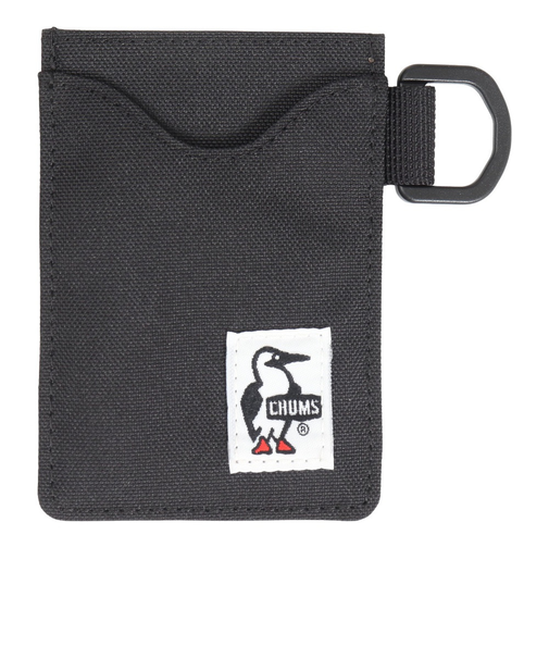 チャムス（CHUMS）カードケース リサイクルパスケース CH60-3575-K001 ブラック 定期入れ クリアポケット