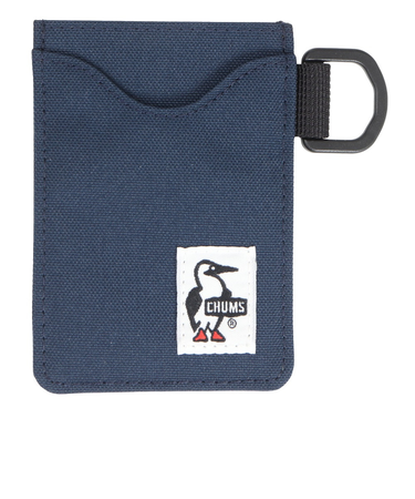チャムス（CHUMS）カードケース リサイクルパスケース CH60-3575-N001 ネイビー 定期入れ クリアポケット