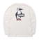 チャムス（CHUMS）長袖Tシャツ ロンT ブービーロゴTシャツ CH01-2275-W001 ホワイト バックプリント 綿100