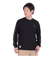 チャムス（CHUMS）高耐久 長袖Tシャツ ロンT HWYCロングスリーブTシャツ CH01-2276-K069 ブラック 綿100 袖ロゴ