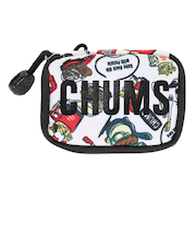 チャムス（CHUMS）小物ケース マルチケース リサイクルチャムスコンパクトケース CH60-3479-Z270 ブラック×ホワイト 小物入れ