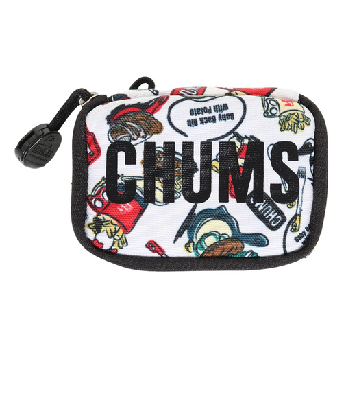 チャムス（CHUMS）小物ケース マルチケース リサイクルチャムスコンパクトケース CH60-3479-Z270 ブラック×ホワイト 小物入れ
