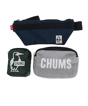 チャムス(CHUMS)ボディバッグ 3ポーチボディバッグ スウェットナイロン CH60-3457-G019 グレー