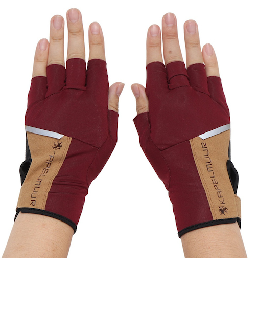 カペルミュール（KAPELMUUR）サイクルグローブ ベルクロ付ショートグローブV2 レッド kpgs1003