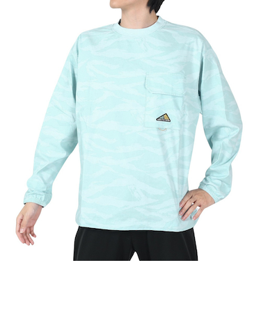ニューバランス（new balance）長袖シャツ MT1996 ロングスリーブプルオーバー AMT35010-BB1 ブルー ストレッチ UVカット