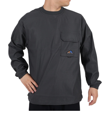 ニューバランス（new balance）長袖シャツ MT1996 ロングスリーブプルオーバー AMT35010-PHM グレー ストレッチ UVカット