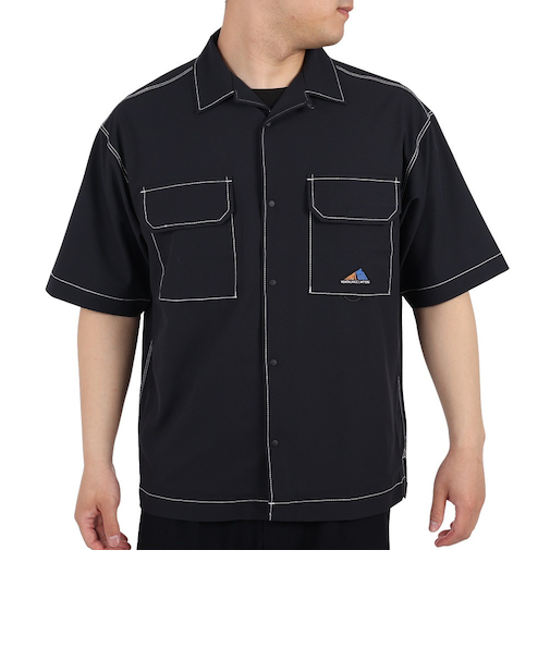 ニューバランス（new balance）カジュアルシャツ 半袖 MT1996 ショートスリーブシャツ AMT35011-BK ブラック