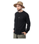 ジャックウルフスキン（JackWolfskin）長袖Tシャツ ロンT JP POCKET ポケットTシャツ V2 5022584-6000 ブラック