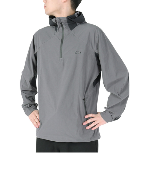 オークリー（OAKLEY）アウター ラチチュード アノラック LATITUDE ANORAK FOA404283-25N グレー 撥水 ハーフジップ