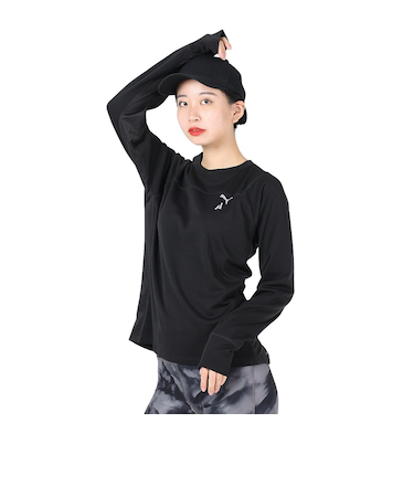 プーマ（PUMA）長袖シャツ シーズンズ RAINCELL トレイルランニング 52322801 ブラック 防水 撥水 UVカット