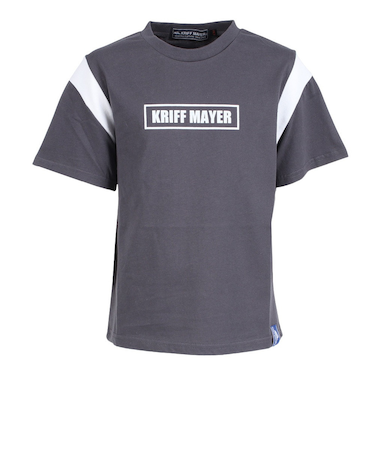 クリフメイヤー（KRIFF MAYER）ジュニア 半袖Tシャツ 楽LUCK-TEE 肩切替 2249302K-17:CHARCOAL チャコールグレー