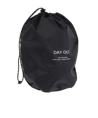 収納バッグ 登山用小物 USABLE スタッフバッグ L DO029-L-BLACK ブラック 2.4L