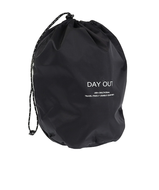 収納バッグ 登山用小物 USABLE スタッフバッグ L DO029-L-BLACK ブラック 2.4L