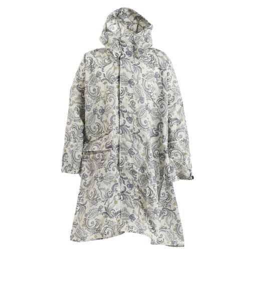キウ（Kiu）レインコート ニュースタンダード レインポンチョ K163-222-R カームペイズリー 収納袋付 防水ラミネート加工
