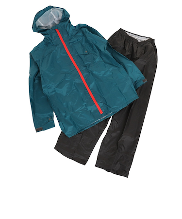 マック(Makku)レインウェア 上下セット 大人 子供 雨具 撥水 防水 レインスーツ アジャストマックライト AS-7100 裾上げ調整