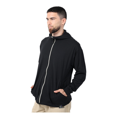 ニューバランス（new balance）パーカー 長袖 フルジップ MT1996 AMJ35007BK ブラック 速乾 UVカット 紫外線対策 ラッシュガード