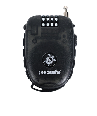 パックセーフ（pacsafe）ダイヤルロック 250 4ダイアルリトラクタブル ケーブルロック 12970051-スモーク
