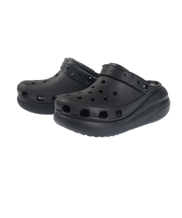 クロックス（crocs）スポーツサンダル クラッシュ クロッグ ブラック 207521-001-2023 シャワサン レジャー プール ビーチ タウン 厚底