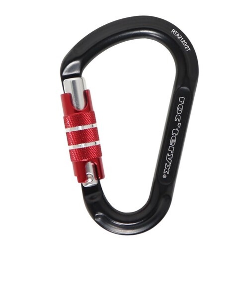 防犯 防災 救命 カラビナ キーホルダー ストロングクイックロック A2120-12120-2T BLK ブラック