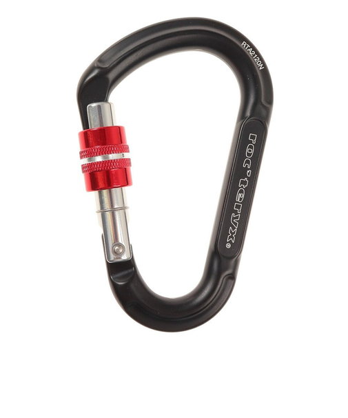 防犯 防災 救命 カラビナ キーホルダー ロックテリクス ストロングスクリュー RTA2120N ブラック