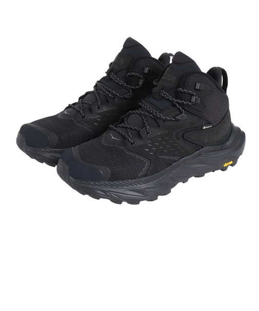 ホカ（HOKA）ゴアテックス トレッキングシューズ ミドルカット 登山靴 アナカパ 2 ミッド GTX 1141633-BBLC ブラック