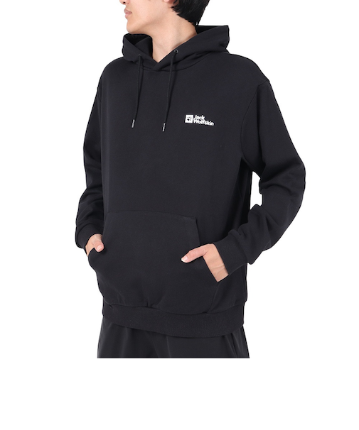 ジャックウルフスキン（JackWolfskin）パーカー スウェット JP CORE フーディースウェット 5032541-6000 ブラック
