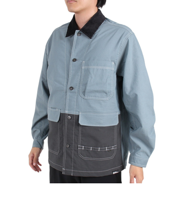 ジャックウルフスキン(JackWolfskin)アウター JP FIREWOOD WORK ジャケット V2 5029602-6167 ブルーグレー 防風 撥水