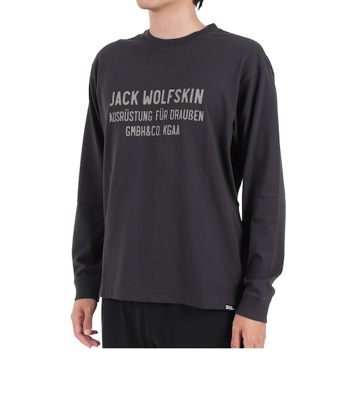 Jack Lord カットソー ロンT ジャックウルフスキン（JackWolfskin）長袖Tシャツ ロンT JP
