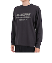 ジャックウルフスキン(JackWolfskin)長袖Tシャツ ロンT JP CORP SIGN 長袖Tシャツ 5032551-6350 チャコールグレー