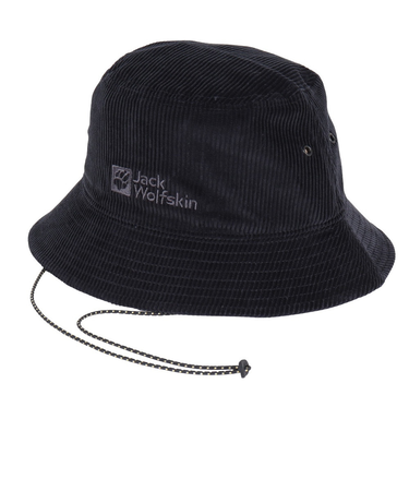 ジャックウルフスキン（JackWolfskin）帽子 ハット JP CORDS バケットハット V2 5024882-6000 ブラック