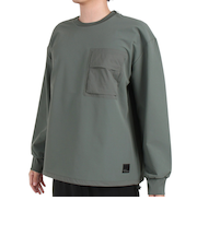 ジャックウルフスキン(JackWolfskin)長袖シャツ カットソー ASIA WANDERMOOD プルオーバー 5031921-4136 カーキ