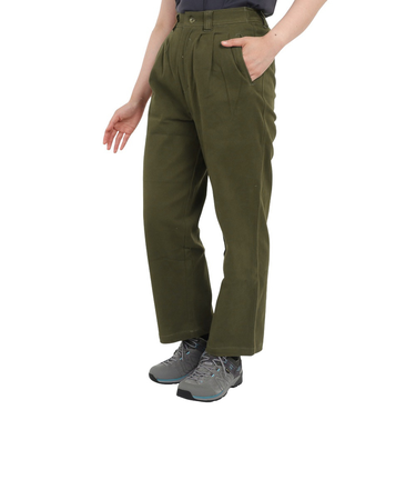 クリフメイヤー（KRIFF MAYER）パンツ ボトム 起毛タックワイドパンツ 2315119L-69:KHAKI カーキ
